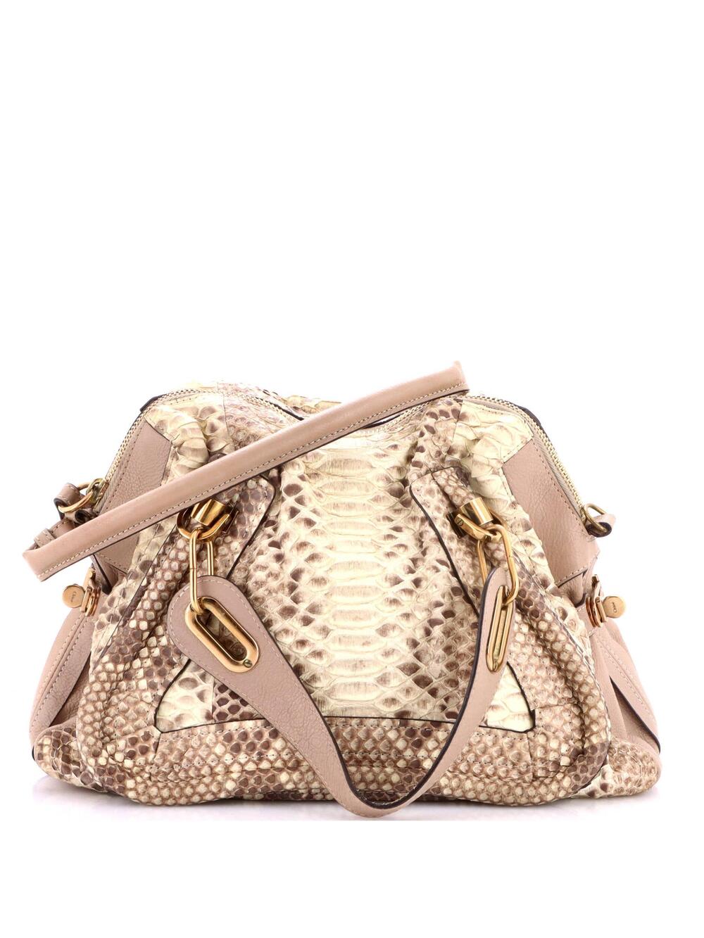 Chloe Paraty Top Handle Bag Python #331307C93B